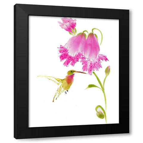Sheltering Sweetness Black Modern Wood Framed Art Print with Double Matting by Parker, Nan Rae