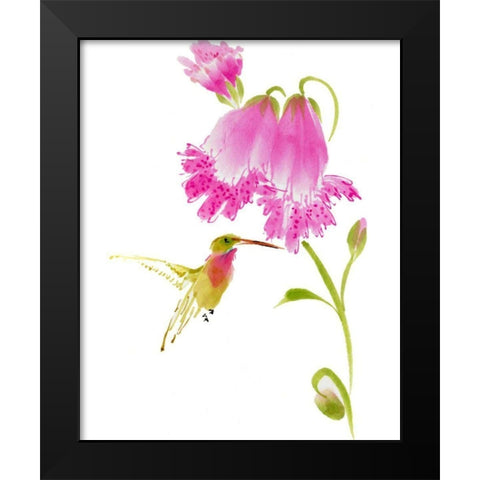 Sheltering Sweetness Black Modern Wood Framed Art Print by Parker, Nan Rae