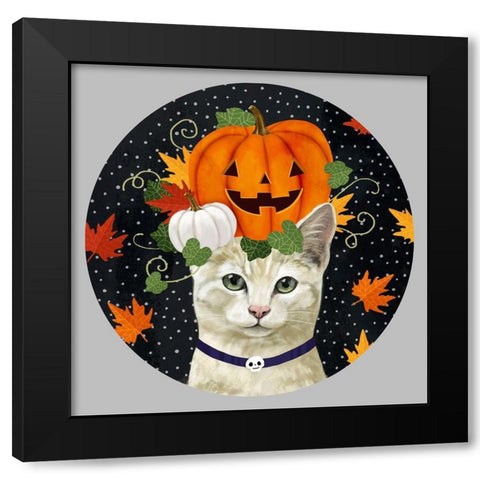 Halloween Pets Collection C Black Modern Wood Framed Art Print by Borges, Victoria