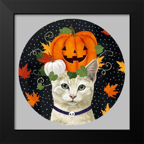Halloween Pets Collection C Black Modern Wood Framed Art Print by Borges, Victoria