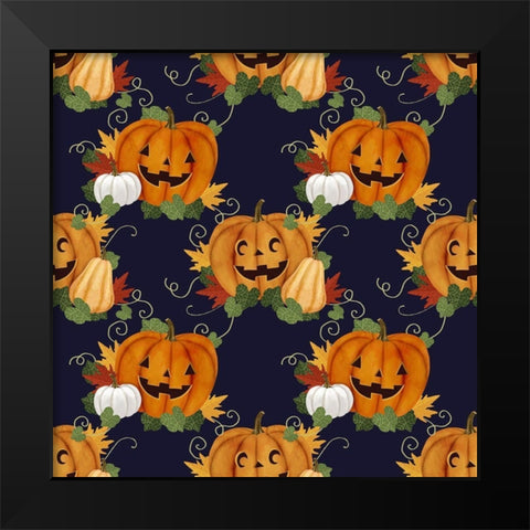 Halloween Pets Collection H Black Modern Wood Framed Art Print by Borges, Victoria