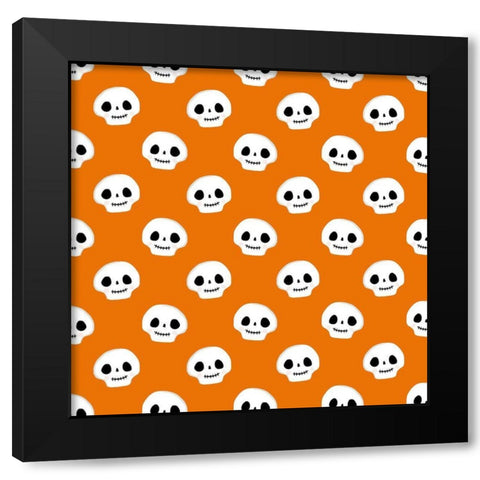 Halloween Pets Collection I Black Modern Wood Framed Art Print by Borges, Victoria