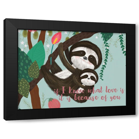 Mothers Love Collection A Black Modern Wood Framed Art Print by Hernandez, Larisa