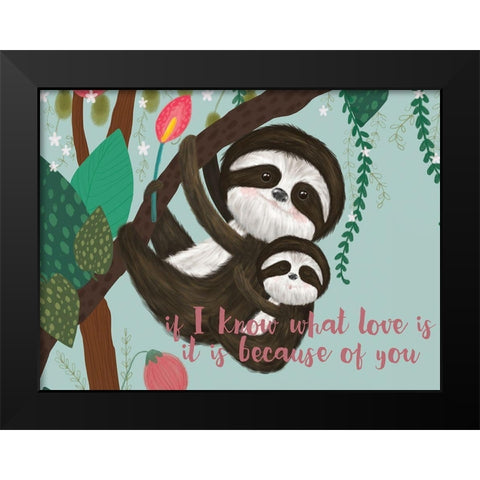 Mothers Love Collection A Black Modern Wood Framed Art Print by Hernandez, Larisa