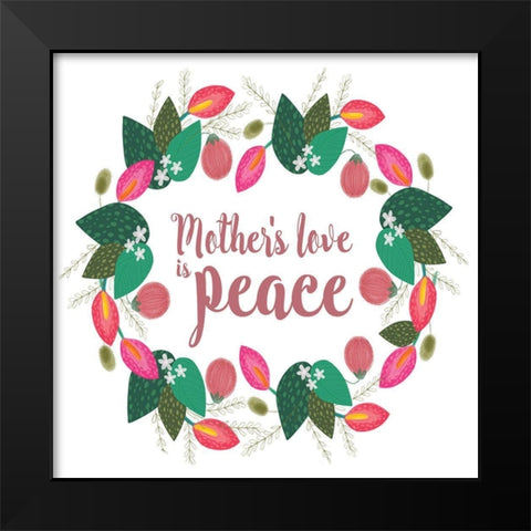 Mothers Love Collection C Black Modern Wood Framed Art Print by Hernandez, Larisa