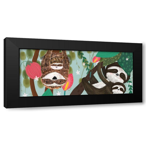 Mothers Love Collection D Black Modern Wood Framed Art Print with Double Matting by Hernandez, Larisa