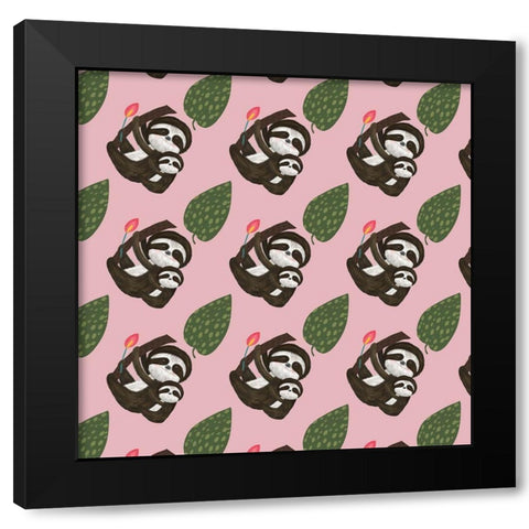Mothers Love Collection G Black Modern Wood Framed Art Print by Hernandez, Larisa