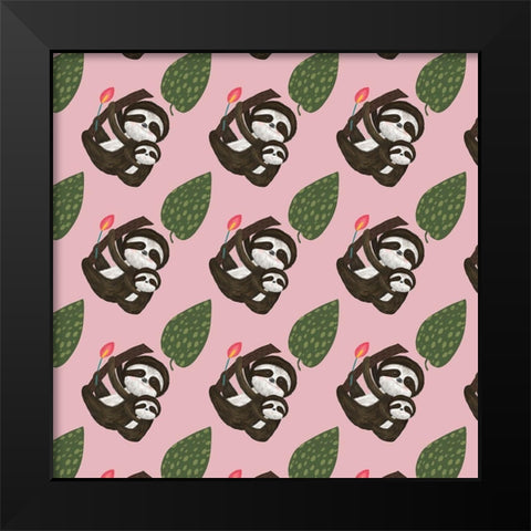 Mothers Love Collection G Black Modern Wood Framed Art Print by Hernandez, Larisa