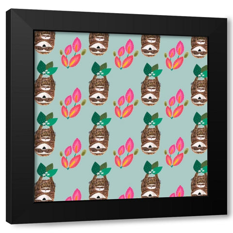 Mothers Love Collection H Black Modern Wood Framed Art Print with Double Matting by Hernandez, Larisa