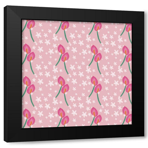Mothers Love Collection I Black Modern Wood Framed Art Print with Double Matting by Hernandez, Larisa