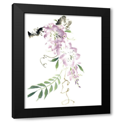 Circle of Love Black Modern Wood Framed Art Print by Parker, Nan Rae