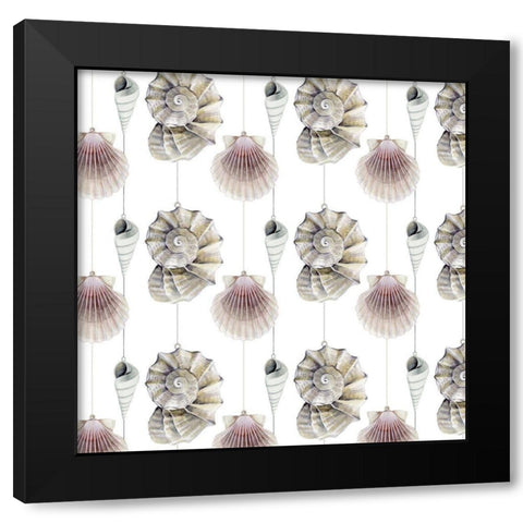The Sea Santa Collection F Black Modern Wood Framed Art Print with Double Matting by Popp, Grace