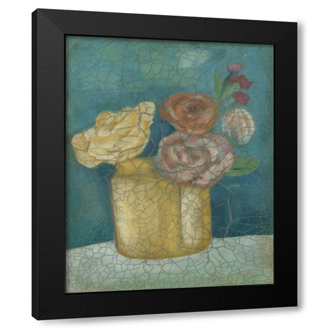 Flower Market I Black Modern Wood Framed Art Print with Double Matting by Zarris, Chariklia