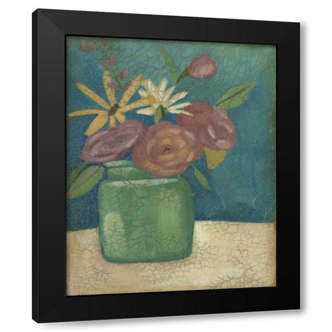 Flower Market II Black Modern Wood Framed Art Print by Zarris, Chariklia