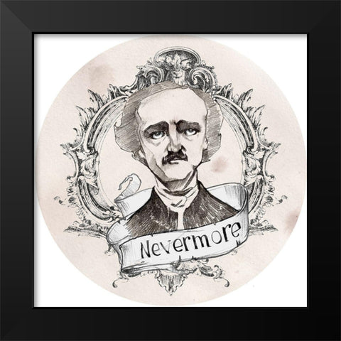 Nevermore Collection C Black Modern Wood Framed Art Print by Parker, Jennifer Paxton