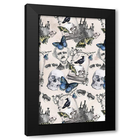 Nevermore Collection E Black Modern Wood Framed Art Print by Parker, Jennifer Paxton