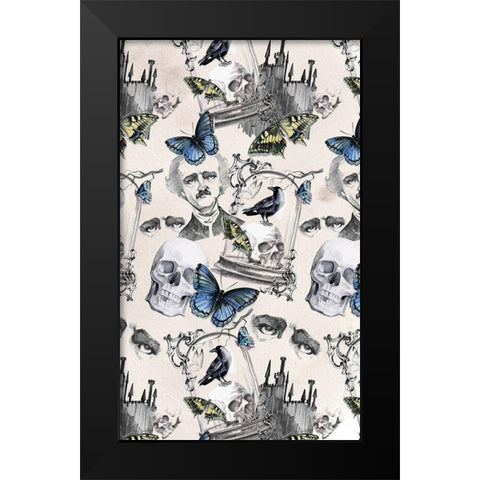 Nevermore Collection E Black Modern Wood Framed Art Print by Parker, Jennifer Paxton