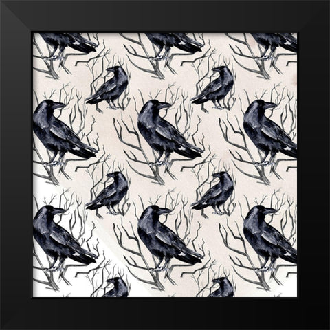 Nevermore Collection H Black Modern Wood Framed Art Print by Parker, Jennifer Paxton