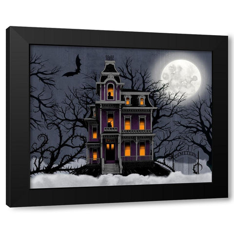 Spooky Night Collection A Black Modern Wood Framed Art Print by Popp, Grace