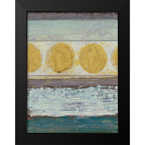 Circular Momentum II Black Modern Wood Framed Art Print by Vess, June Erica