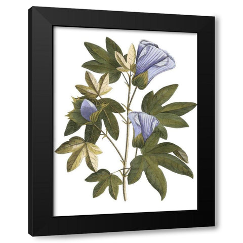 Lavender Floral II Black Modern Wood Framed Art Print by Vision Studio
