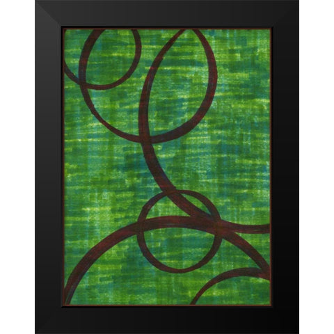Crimson Trace I Black Modern Wood Framed Art Print by McMullen, Charles