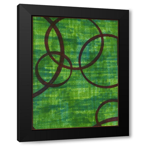 Crimson Trace II Black Modern Wood Framed Art Print by McMullen, Charles