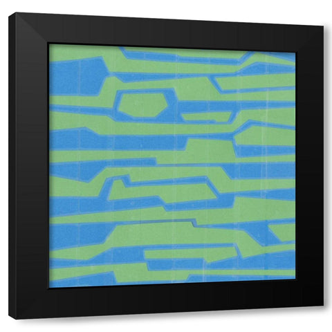 Modern Circuit V Black Modern Wood Framed Art Print by McMullen, Charles