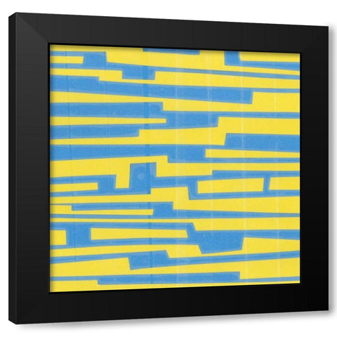 Modern Circuit VII Black Modern Wood Framed Art Print with Double Matting by McMullen, Charles