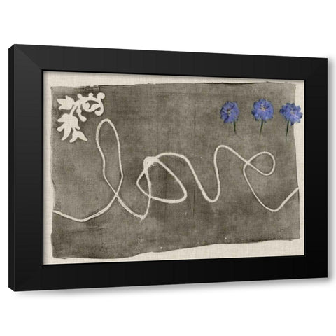 Simple Words IV Black Modern Wood Framed Art Print with Double Matting by Goldberger, Jennifer