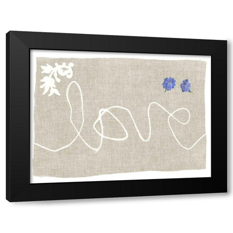 Simple Words VI Black Modern Wood Framed Art Print with Double Matting by Goldberger, Jennifer