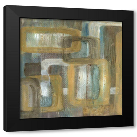 Frame Link I Black Modern Wood Framed Art Print with Double Matting by Choate, Lisa