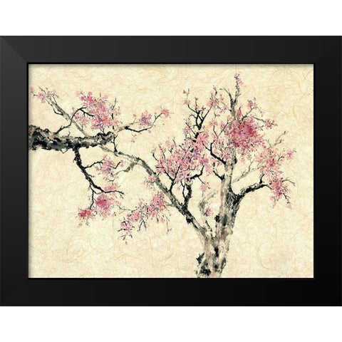 Springtime Black Modern Wood Framed Art Print by Rae, Nan
