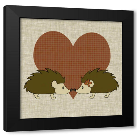 You and Me III Black Modern Wood Framed Art Print by Ilosky, Pam