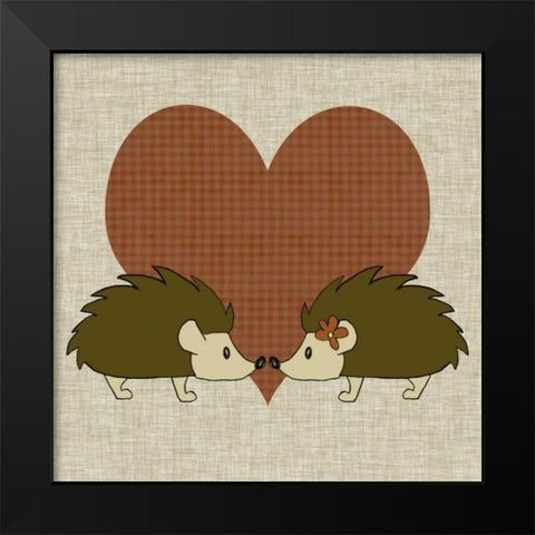 You and Me III Black Modern Wood Framed Art Print by Ilosky, Pam