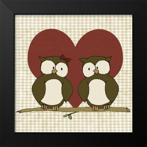 You and Me IV Black Modern Wood Framed Art Print by Ilosky, Pam