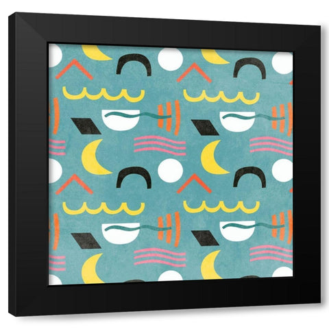 Easter Bunnies Collection I Black Modern Wood Framed Art Print with Double Matting by Wang, Melissa