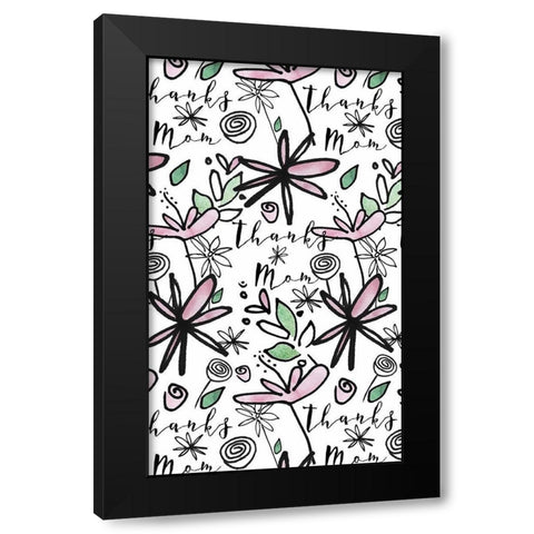 Got It From My Mama Collection E Black Modern Wood Framed Art Print by Sizemore, Natalie