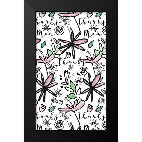 Got It From My Mama Collection E Black Modern Wood Framed Art Print by Sizemore, Natalie