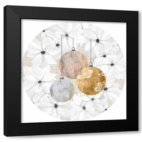 Sophisticated Christmas Collection C Black Modern Wood Framed Art Print with Double Matting by Popp, Grace