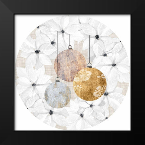 Sophisticated Christmas Collection C Black Modern Wood Framed Art Print by Popp, Grace