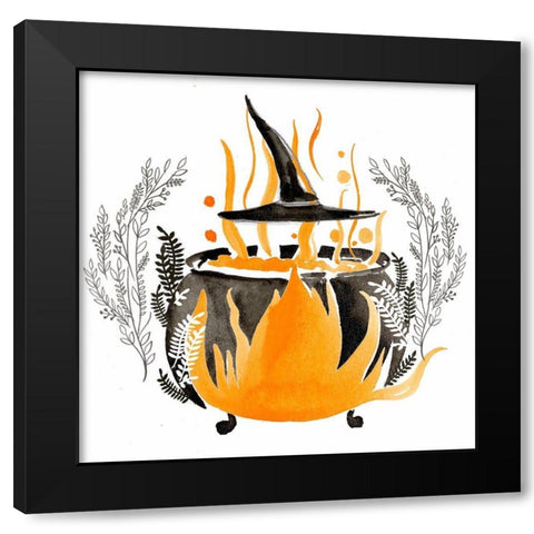 Witchy Mischief Collection C Black Modern Wood Framed Art Print with Double Matting by Parker, Jennifer Paxton