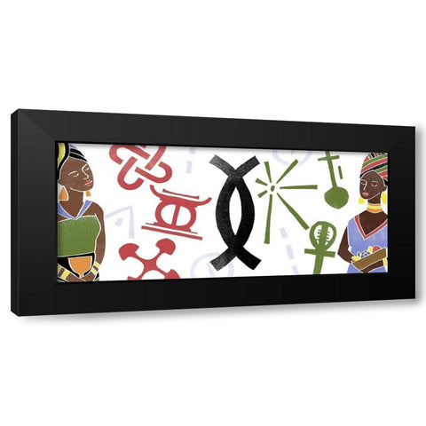 Kwanzaa Celebration Collection D Black Modern Wood Framed Art Print by Vess, June Erica