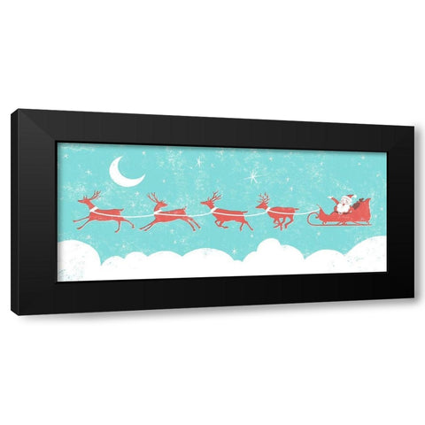 Mid-Century Christmas Collection D Black Modern Wood Framed Art Print by Green, Jacob