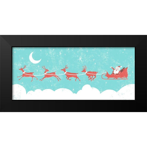 Mid-Century Christmas Collection D Black Modern Wood Framed Art Print by Green, Jacob