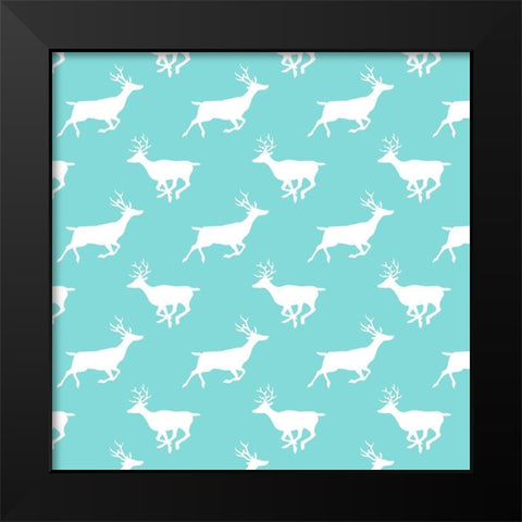 Mid-Century Christmas Collection I Black Modern Wood Framed Art Print by Green, Jacob