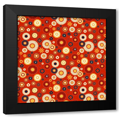 Calaveras Collection H Black Modern Wood Framed Art Print with Double Matting by Barnes, Victoria