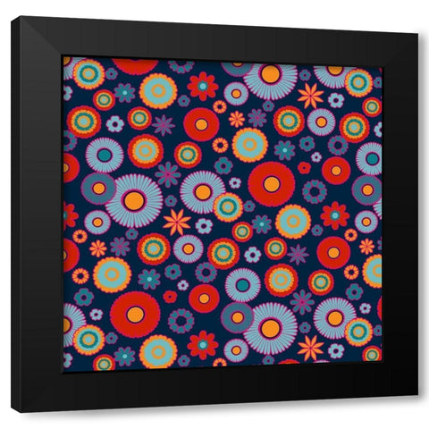 Calaveras Collection I Black Modern Wood Framed Art Print with Double Matting by Barnes, Victoria