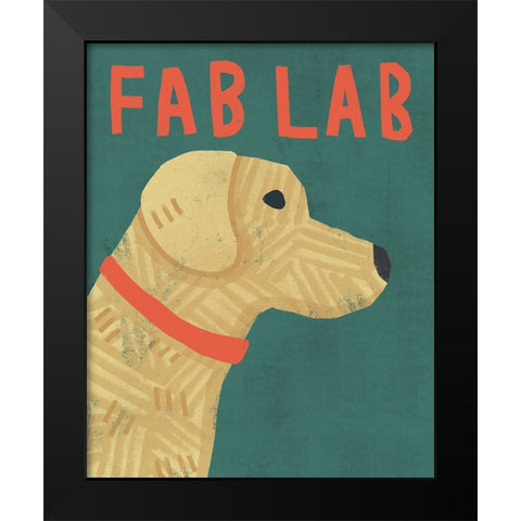 Fab Lab Black Modern Wood Framed Art Print by Inner Circle