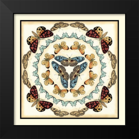 Butterfly Collector IV Black Modern Wood Framed Art Print by Zarris, Chariklia